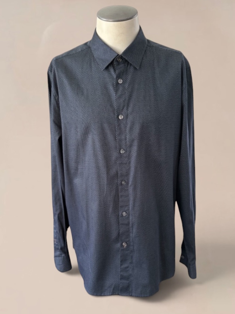 Ted Baker London Men’s Blue Cotton Print Shirt Size 6- XXL